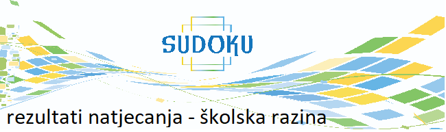 Školsko Natjecanje u rješavanju sudoku