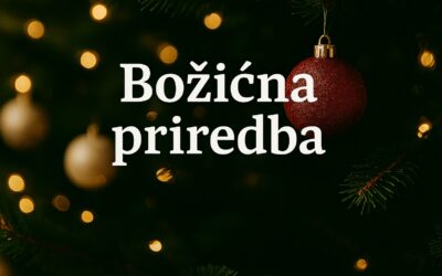 Pozivnica na božićnu priredbu i prodajnu izložbu